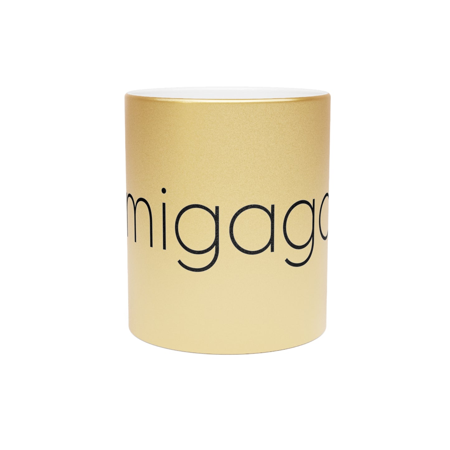 Amigagaa Metallic Mug 11oz (Silver\Gold)