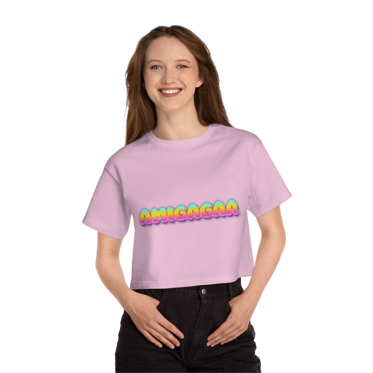 Amigagaa Champion Women's Heritage Cropped T-Shirt