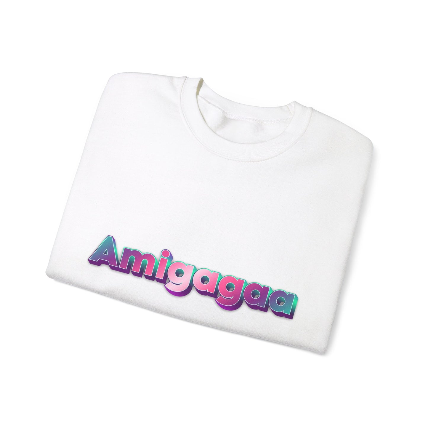 Amigagaa Unisex Heavy Blend Crewneck Sweatshirt