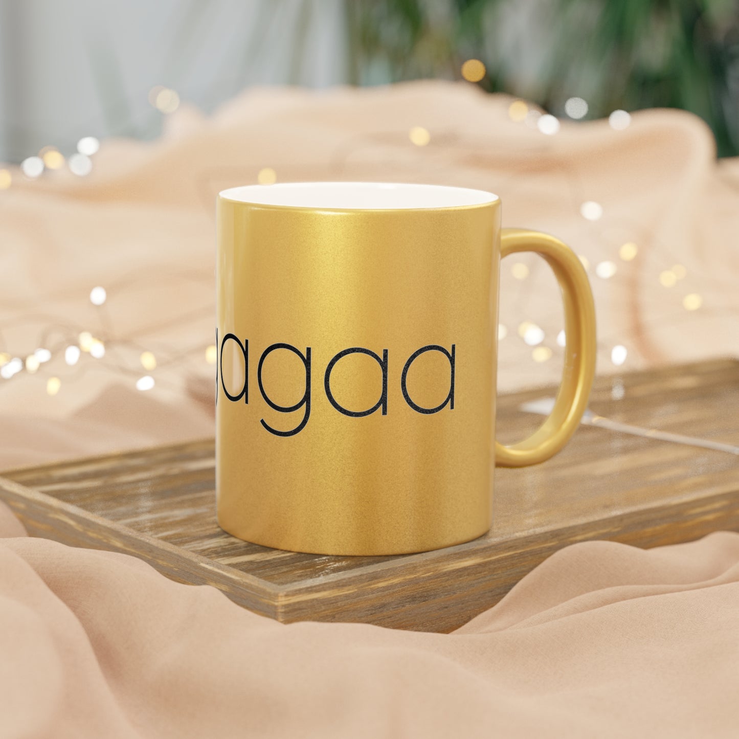 Amigagaa Metallic Mug 11oz (Silver\Gold)