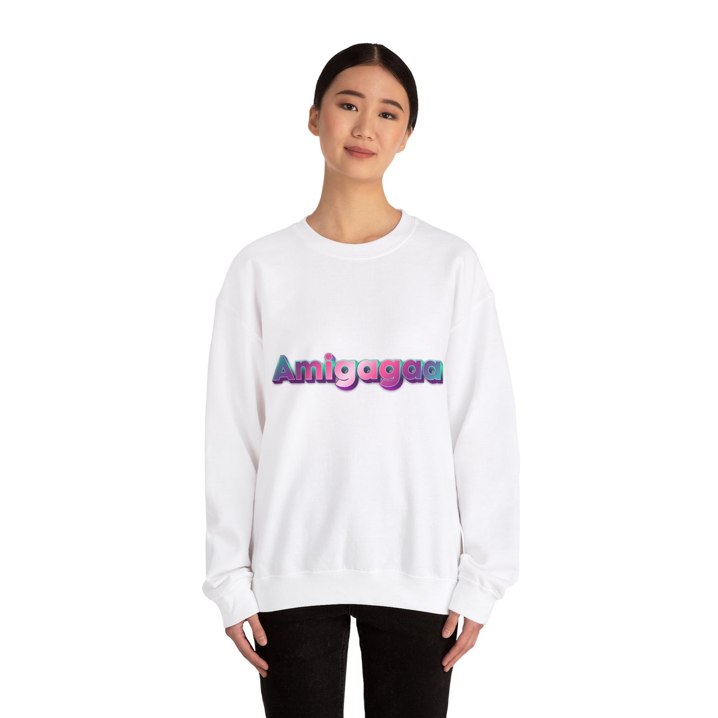 Amigagaa Unisex Heavy Blend Crewneck Sweatshirt