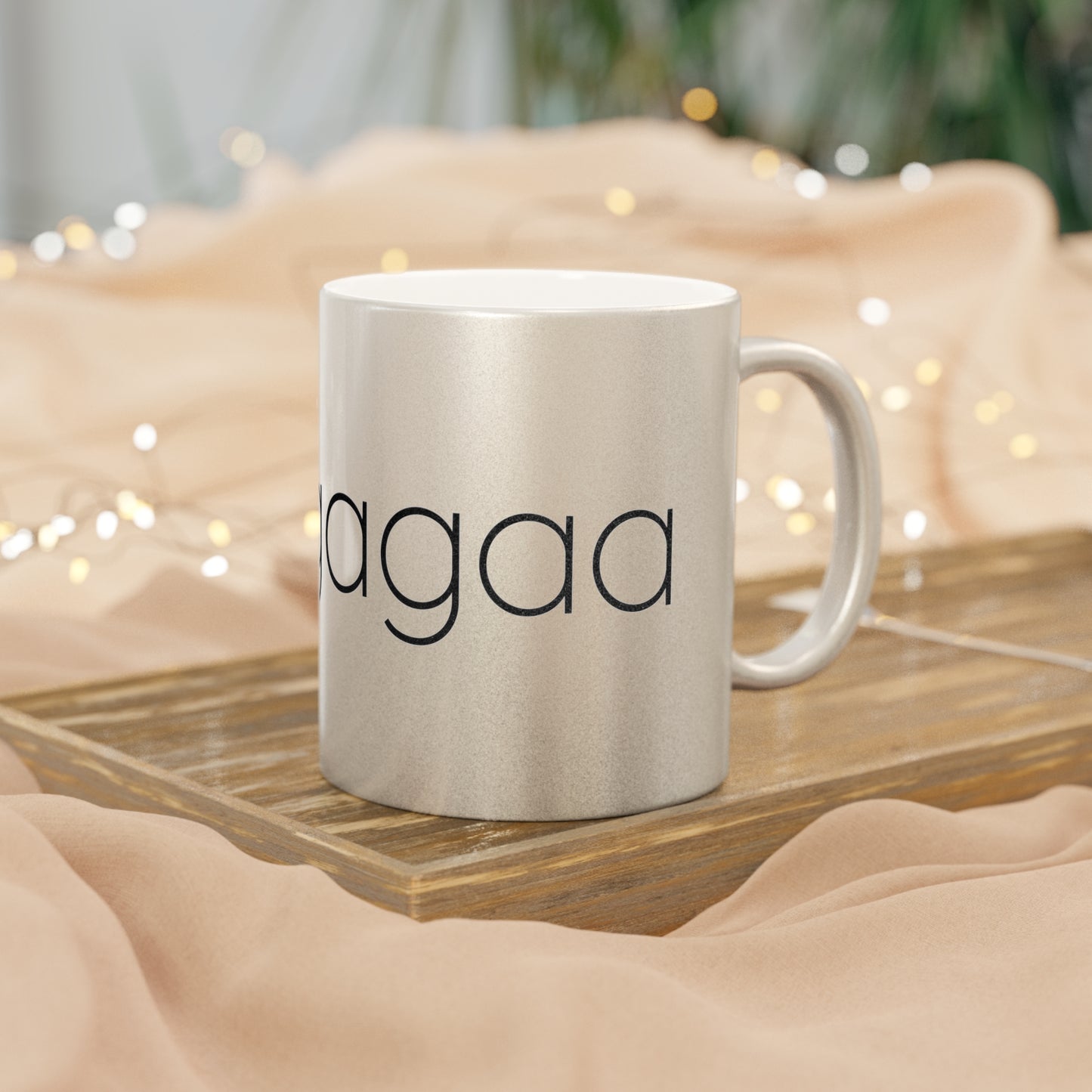 Amigagaa Metallic Mug 11oz (Silver\Gold)